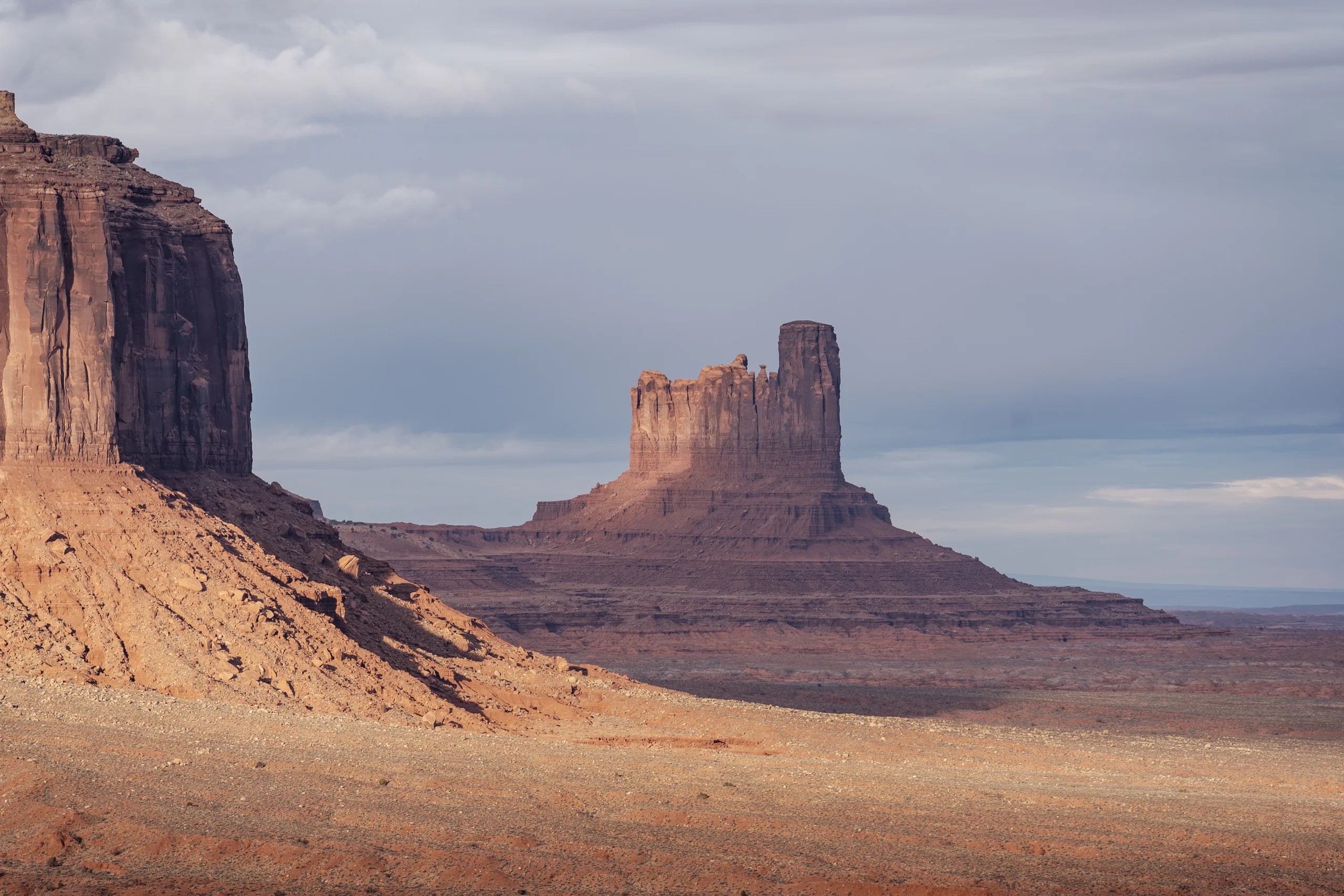 A wide view across the Grand Canyon